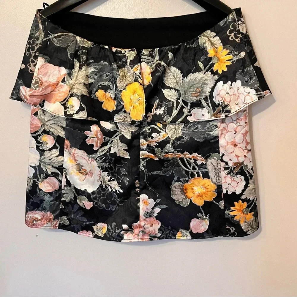 Strapless Floral Tiered Top - Picture 2 of 5
